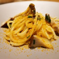 ecco - 椎茸とカラスミのパスタ