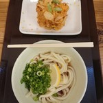 ひめはま - ぶっかけうどん(冷･小)とかき揚げ