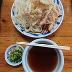 手打うどん はりや - いか天ざるうどん(大)