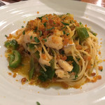 PESCA - 鱧と万願寺とカラスミのスパゲッティ