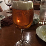 PESCA - ブルックリンラガー（クラフトビール）は￥600です。爽やかなホップの香りがたまらないわ～