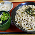 Soba Diyaya Nabeshima - ざるそば(小さいそば御飯付) 750円