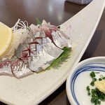 廻らない回転寿司 いちじゅう - 真鯵刺身950円