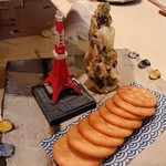 立呑み とだか - 甘納豆のチーズタワー