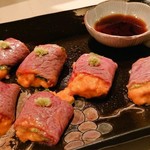 立呑み とだか - 牛トロのウニ巻き