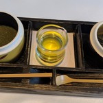 ふれんち茶懐石 京都福寿園茶寮 - [料理] 調味料３種 全景♪Ｗ