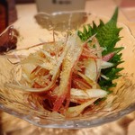 炭火焼鳥と水炊き 五郎一 - みょうがポン酢