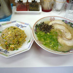 ラーメン心 - 2012年1月　男ラーメン590円と焼飯小250円です