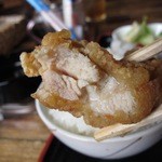 栄耀 - 鶏肉のから揚げ定食　￥730