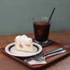 mig made - 料理写真:桃のチーズケーキ＆アイスコーヒー☆