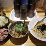 中華つけそば 健優 - 醤油つけそば+トッピング。