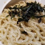 中華つけそば 健優 - 全粒粉麺・アップ。
