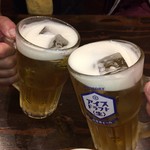 ごちそう家 海馬 - 氷専用のビールでカンパチ☆