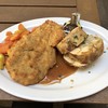 Kutscherschänke - 料理写真:Schweineschnitzel "Wiener Art"とLaugenknödel♪