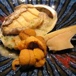 ビストロ メルキュール - 鮑と雲丹の蒸し煮