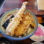 たけ山 - アナゴ野菜天丼2019.07.18