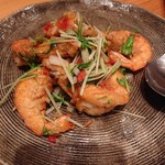 ふじかけ - ソフトシェル海老の炒め