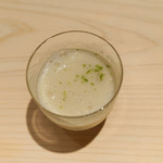 新ばし 星野 - くじとつくね芋、ぐじから取った出汁で