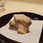 新ばし 星野 - あわびから揚げ