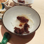 新ばし 星野 - 牛時雨、白い御飯