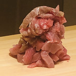 すが弥 - 鮪タワー、写真を撮り忘れましたが、細巻きに