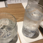 Koube Gyuu Shabushabu Omoki Hanare - 焼酎とお水