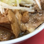 ラーメン二郎 - 【再訪】小ラーメン豚増し(野菜,ニンニク)