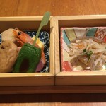 宮崎料理 万作 - 本日の前菜盛り合わせと先付