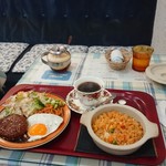 ブーケ - 海老ピラフセット  ドリンクはコーヒーを選択