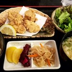 Umaimonsakaba Uodori - 鶏のから揚げ定食：500円