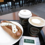 タリーズコーヒー - ホットドッグとドリンク2種
