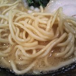 壱角家 - 麺のアップ(2019年7月24日撮影)