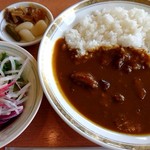 スカーレット - 飛騨牛カレーセット(1400円) ドリンクも付くよ。