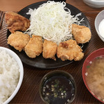 Karayoshi - 鶏むね肉の香味ダレ定食(ご飯大盛無料)¥590+もも¥120+税