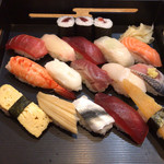 Sushi nanakarage - にぎり15貫