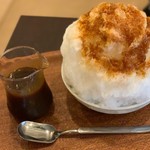 Cafe 豆うさぎ - 黒蜜きな粉氷