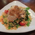 中華処 青天 - 前菜の蒸し鶏