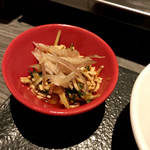 Yakuzen Hinabe Oshidori - 前菜1/干豆腐麺