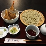玄杜亭 - 小天丼と蕎麦のセット　1100円