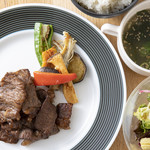 Carefully selected beef Yakiniku (Grilled meat) set meal