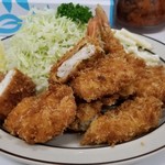 キッチングリーン - スペシャルランチ　チキンカツ&白身魚フライ&エビフライ　1200円
