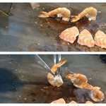 ステーキハウス 秀 - エビのパフォーマンス？　2019.7