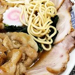 Menya Hishio - 肉盛り生一本醤油+チャーシュー+味玉③