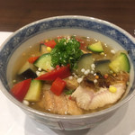 あなごと日本酒 なかむら - 穴子と夏野菜の出汁茶漬け