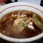 蕎麦見世のあみ - 生白海老天蕎麦の台抜き