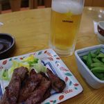 寿松庵 - 牛タン＆生ビールset