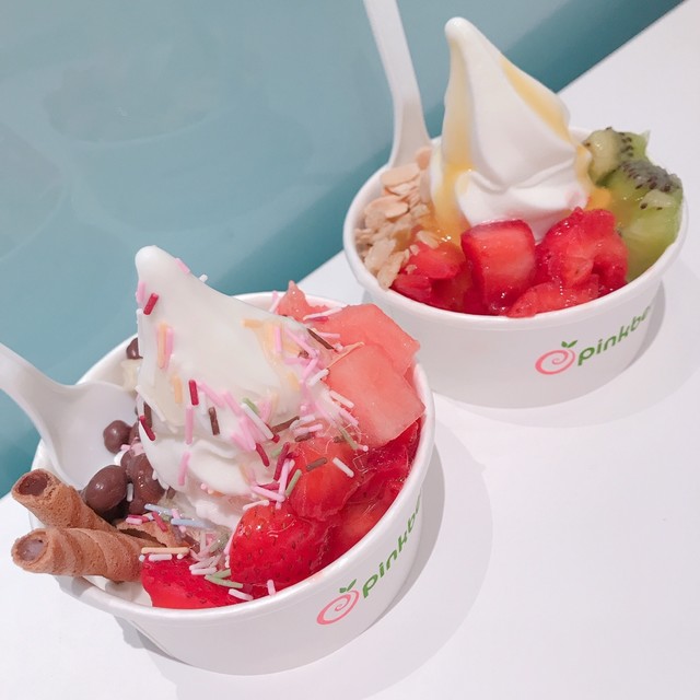 ピンクベリー ヴィーナスフォート店 Pinkberry 青海 アイスクリーム 食べログ