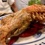 大衆中遊華食堂 八戒 - 有頭海老の唐揚げ