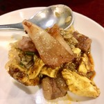 大衆中遊華食堂 八戒 - 四川麻婆カリィと魯肉飯のあいがけ　取分け後