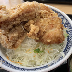 Yoshinoya - からあげ丼は唐揚げ4個